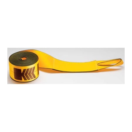Kinedyne Kinedyne Winch Strap 423030 with Loop - 30' x 4" Gold 423030